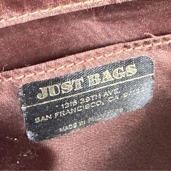 Vintage Frog Skin Purse Brown Leather Hard Sided Shoulder Bag Clutch Retro Mod - Picture 9 of 11